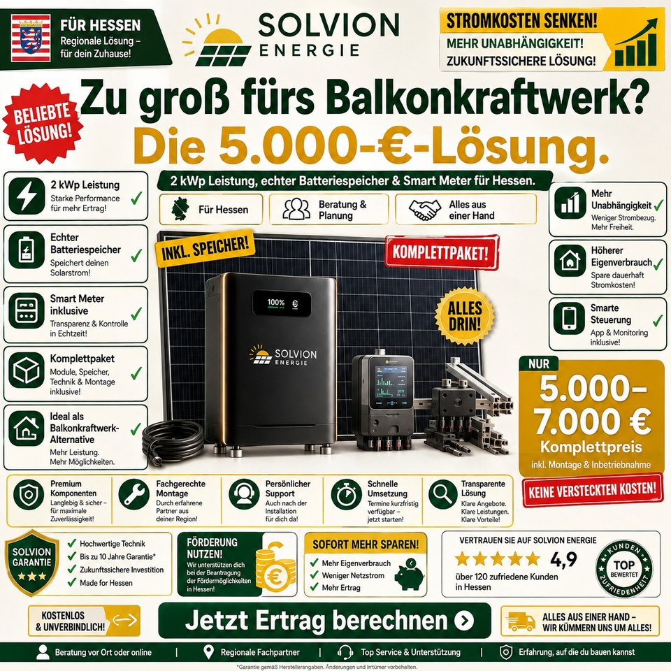 Dasselbe Angebot im üblichen Baukasten-Stil: zwanzig Kästen mit Häkchen, drei Siegel, vier Preisschilder und ein Produktfoto dazwischen